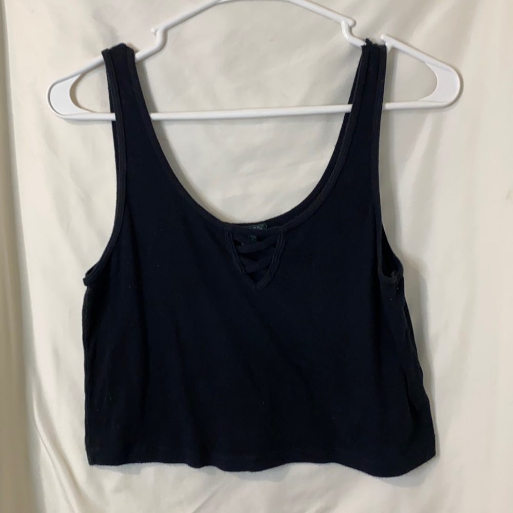 Black crop top